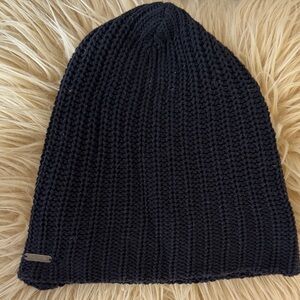 Free People Black Knit Beanie